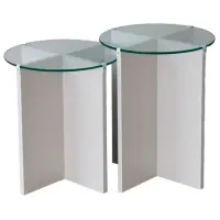 Set măsuțe de cafea Trendy Crin GTR001613 White