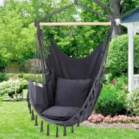 Scaun-hamac WJX 12 / Lemn / Black photo 2