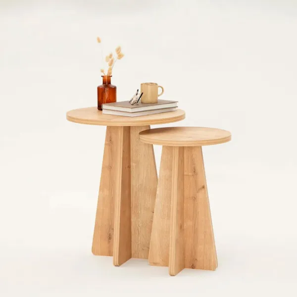 Set măsuțe de cafea Trendy Ciuperca GTR001611 Stejar Sonoma photo 5