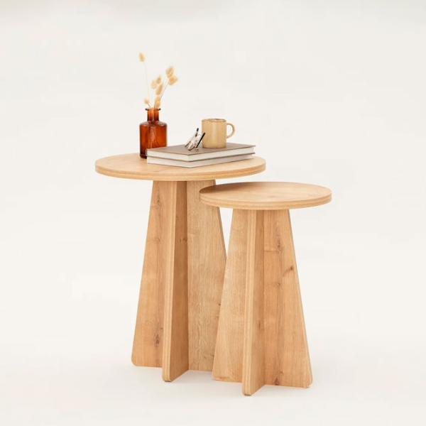 Set măsuțe de cafea Trendy Ciuperca GTR001611 Stejar Sonoma photo 5