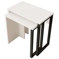 Set măsuțe de cafea Trendy ON7-W GTR001608 White