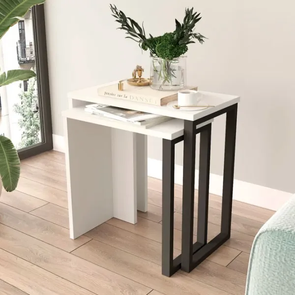 Set măsuțe de cafea Trendy ON7-W GTR001608 White photo 4