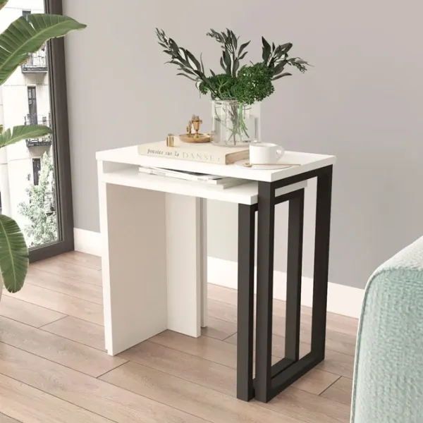 Set măsuțe de cafea Trendy ON7-W GTR001608 White photo 5