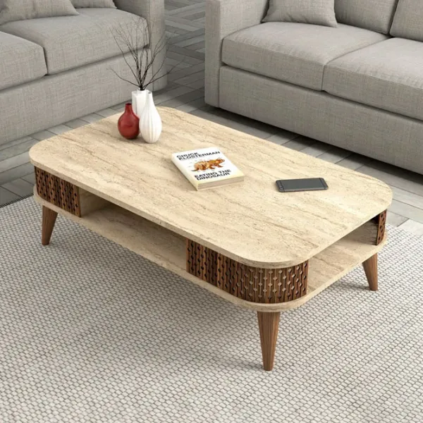 Măsuță de cafea Trendy Eylul GTR006137 Travertine photo 5