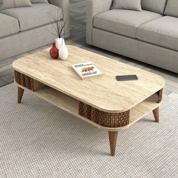 Măsuță de cafea Trendy Eylul GTR006137 Travertine photo 5