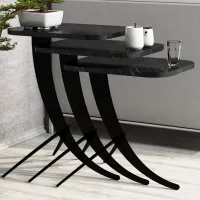 Набор журнальных столиков Trendy Pion GTR000655 Черный photo 3