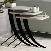 Set măsuțe de cafea Trendy Pion GTR000656 Cream photo 2