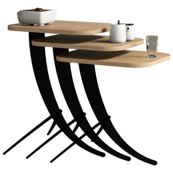Set măsuțe de cafea Trendy Pion GTR000657 Stejar Sonoma photo 1