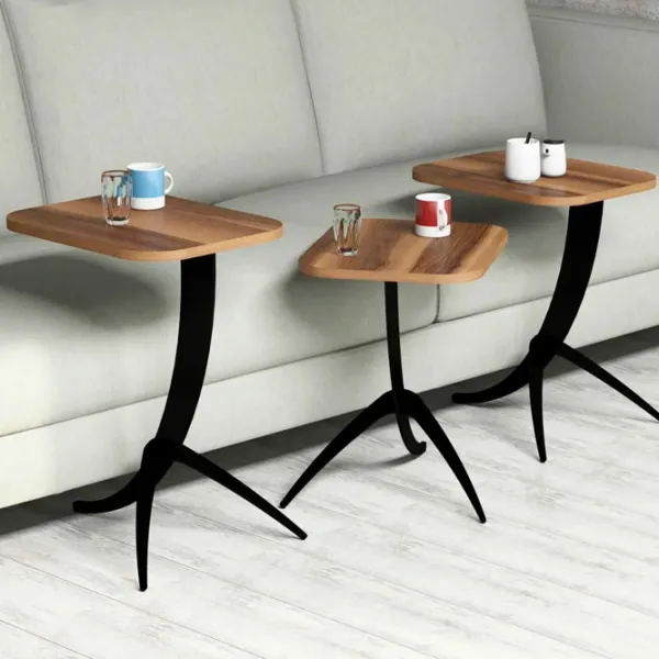 Set măsuțe de cafea Trendy Pion GTR000658 Brown photo 3