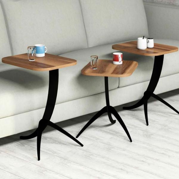 Set măsuțe de cafea Trendy Pion GTR000658 Brown photo 3