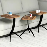 Set măsuțe de cafea Trendy Pion GTR000658 Brown photo 3