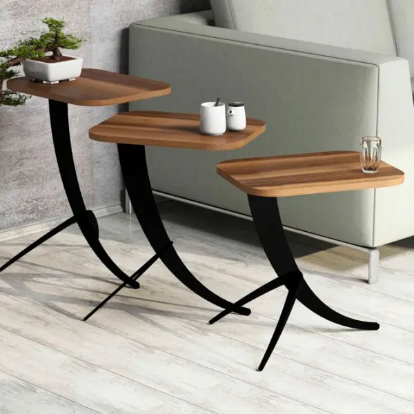Set măsuțe de cafea Trendy Pion GTR000658 Brown photo 4