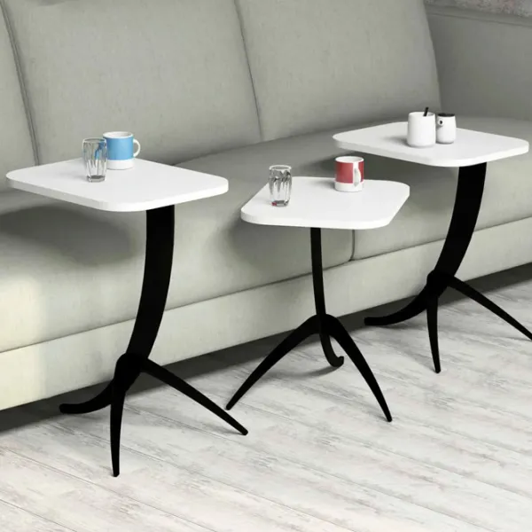 Set măsuțe de cafea Trendy Pion GTR000659 White photo 4