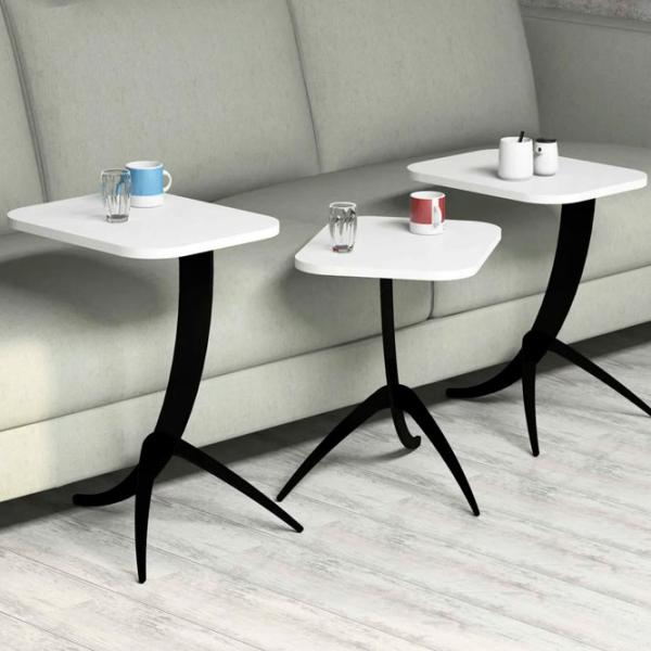 Set măsuțe de cafea Trendy Pion GTR000659 White photo 4