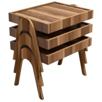 Set măsuțe de cafea Trendy Roma GTR000589 Brown