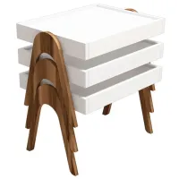 Set măsuțe de cafea Trendy Roma GTR000591 White
