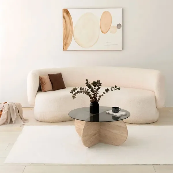 Măsuță de cafea Trendy Bubble GTR006157 Travertine photo 2