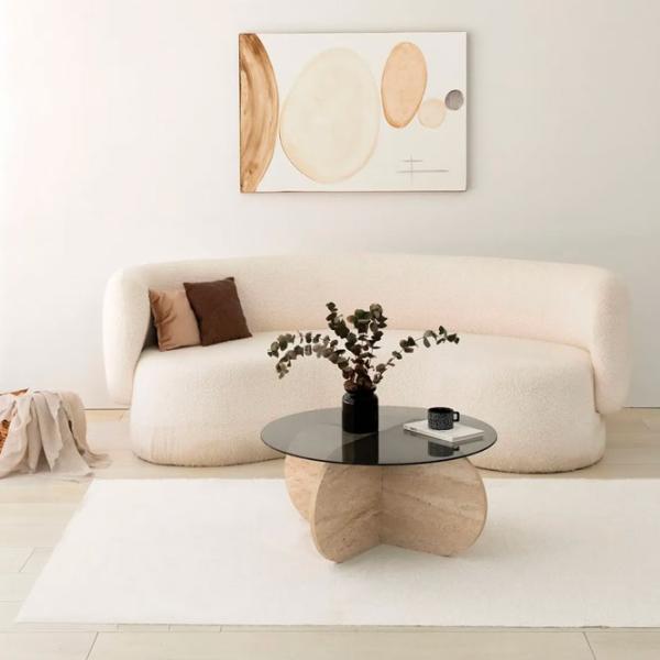 Măsuță de cafea Trendy Bubble GTR006157 Travertine photo 2
