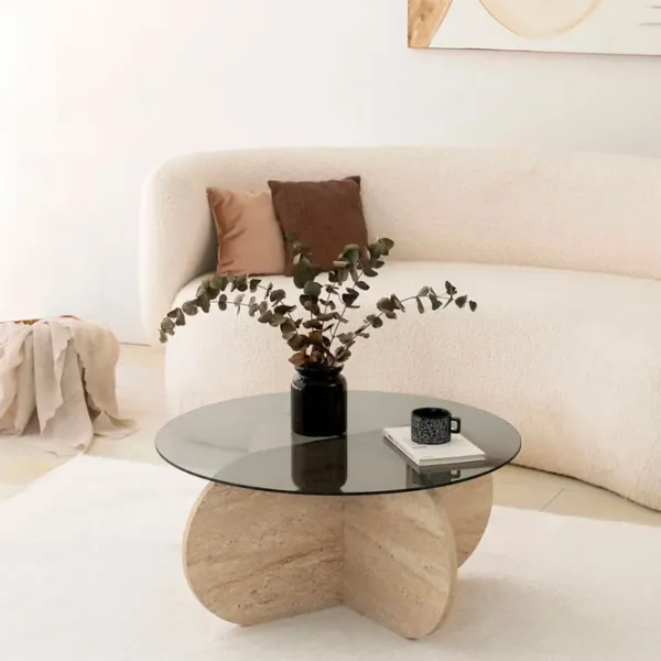 Măsuță de cafea Trendy Bubble GTR006157 Travertine photo 3