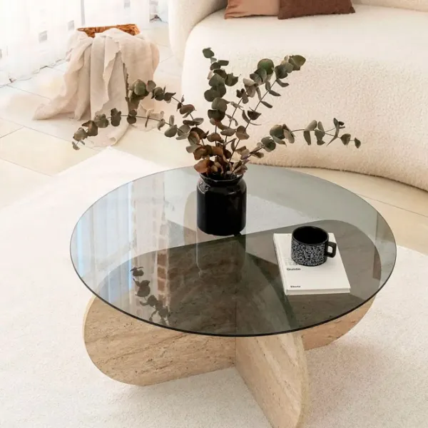 Măsuță de cafea Trendy Bubble GTR006157 Travertine photo 4