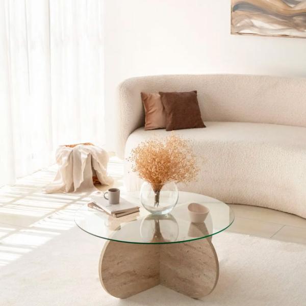 Măsuță de cafea Trendy Bubble GTR006158 Travertine photo 3