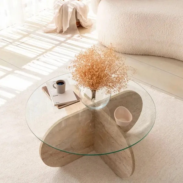 Măsuță de cafea Trendy Bubble GTR006158 Travertine photo 5