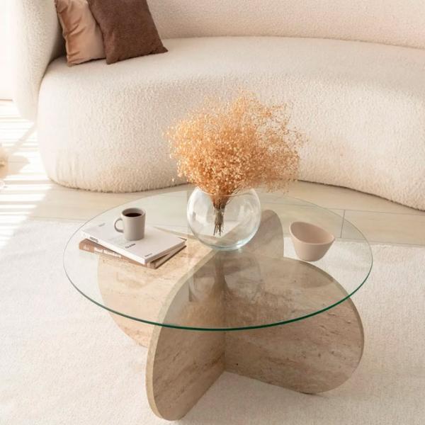 Măsuță de cafea Trendy Bubble GTR006158 Travertine photo 6
