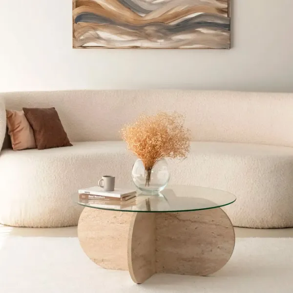 Măsuță de cafea Trendy Bubble GTR006158 Travertine photo 8