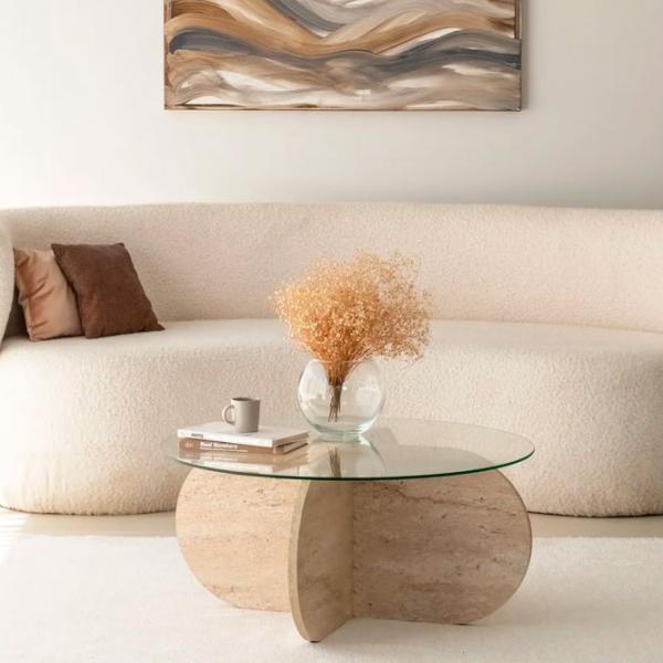 Măsuță de cafea Trendy Bubble GTR006158 Travertine photo 8