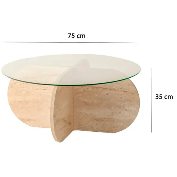 Măsuță de cafea Trendy Bubble GTR006158 Travertine photo 10