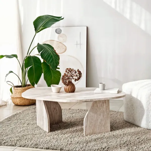 Măsuță de cafea Trendy Rock GTR006149 Travertine photo 4