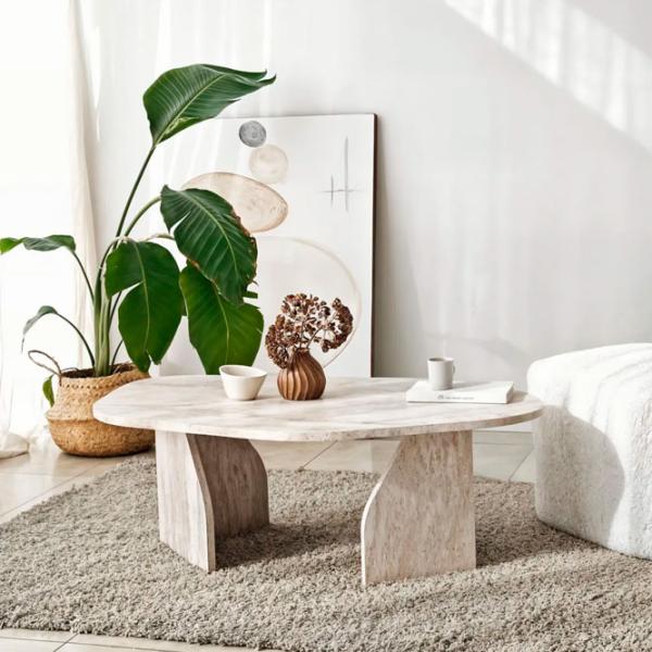 Măsuță de cafea Trendy Rock GTR006149 Travertine photo 4