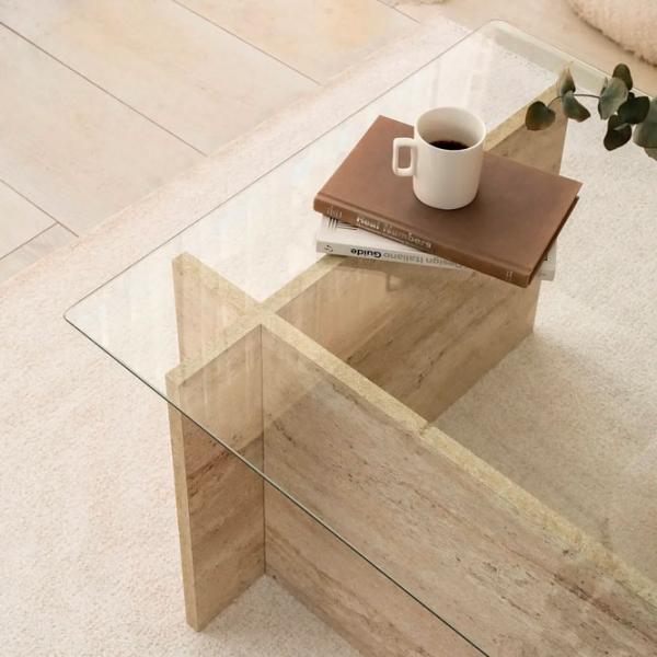 Măsuță de cafea Trendy New Escape GTR006148 Travertine photo 6