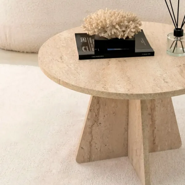 Măsuță de cafea Trendy Mushrooms GTR006139 Travertine photo 5