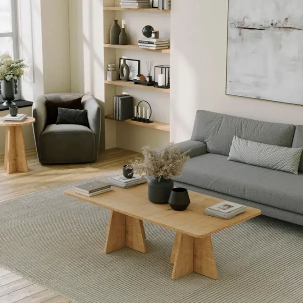 Set măsuțe de cafea Trendy Ciuperca GTR000909 Stejar Sonoma photo 5