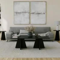 Набор журнальных столиков Trendy Ciuperca GTR000910 Черный photo 5