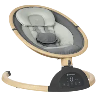 Leagăn pentru bebeluși Kikka Boo Ashlee 2025 (KB.229783) 3.3 kg/ Dark Gray