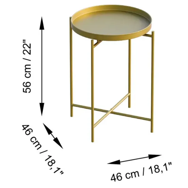 Măsuță de cafea Trendy Shb-007 GTR006112 Gold photo 4