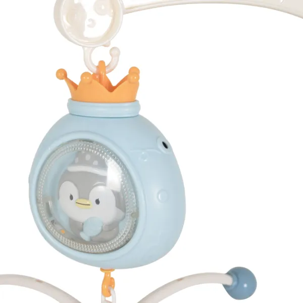 Музыкальная карусель Moni Penguin Синий / Пластик photo 2