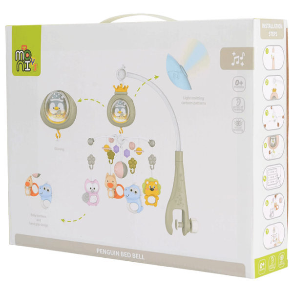 Музыкальная карусель Moni Penguin Синий / Пластик photo 7