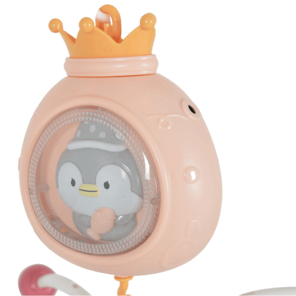Музыкальная карусель Moni Penguin Розовый / Пластик photo 2