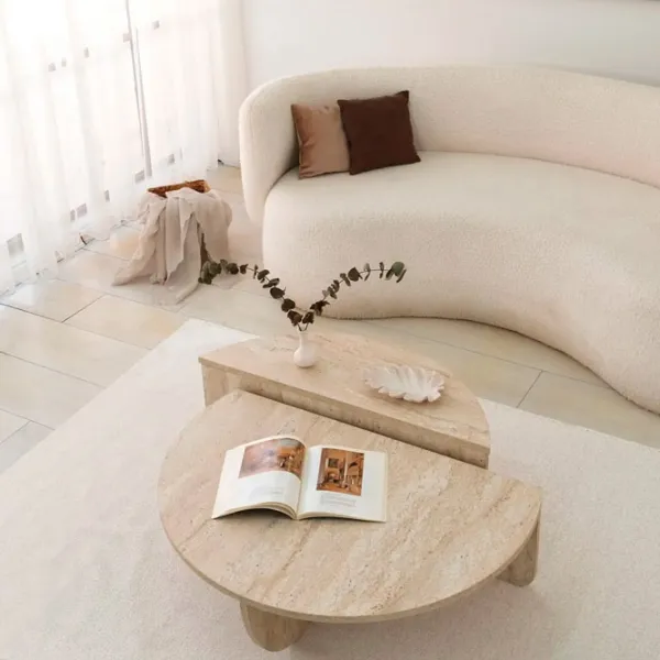 Set măsuțe de cafea Trendy Podium GTR006172 Travertine photo 7