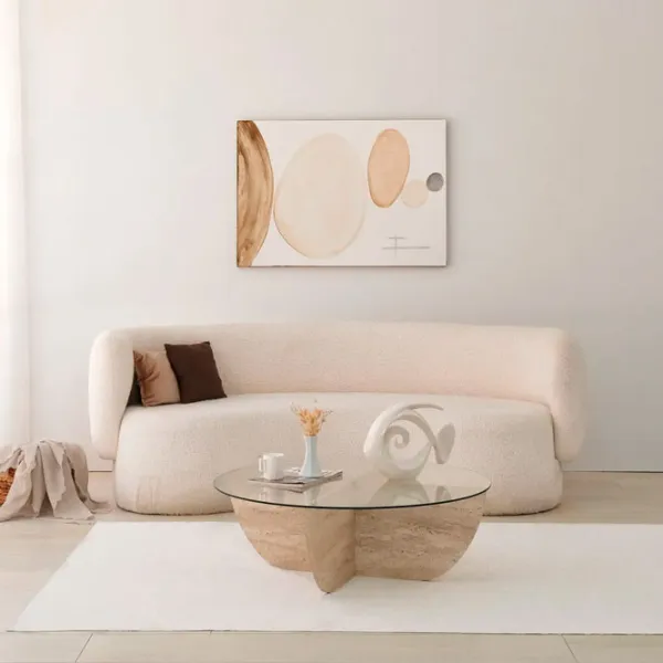 Măsuță de cafea Trendy Lily GTR006173 Travertine photo 2