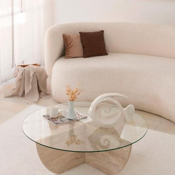 Măsuță de cafea Trendy Lily GTR006173 Travertine photo 3
