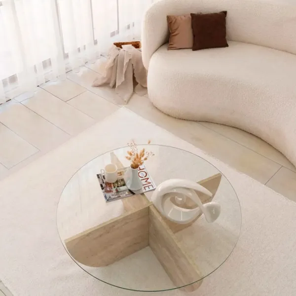 Măsuță de cafea Trendy Lily GTR006173 Travertine photo 4