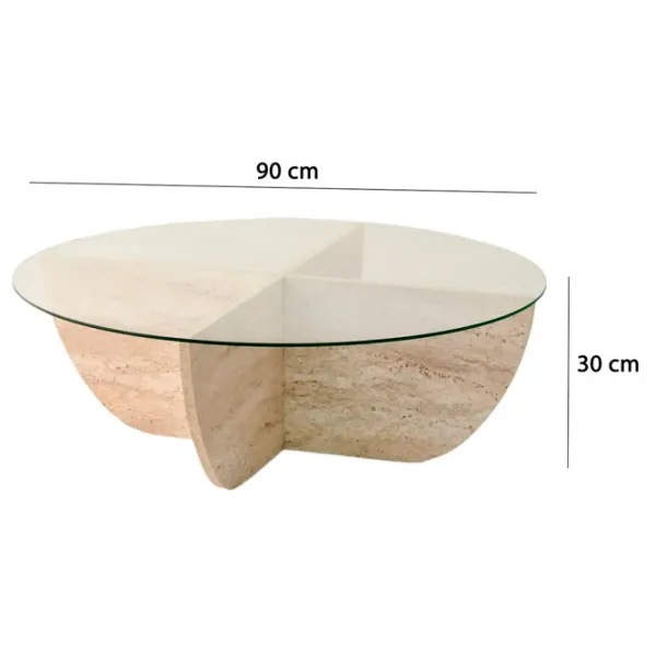 Măsuță de cafea Trendy Lily GTR006173 Travertine photo 9