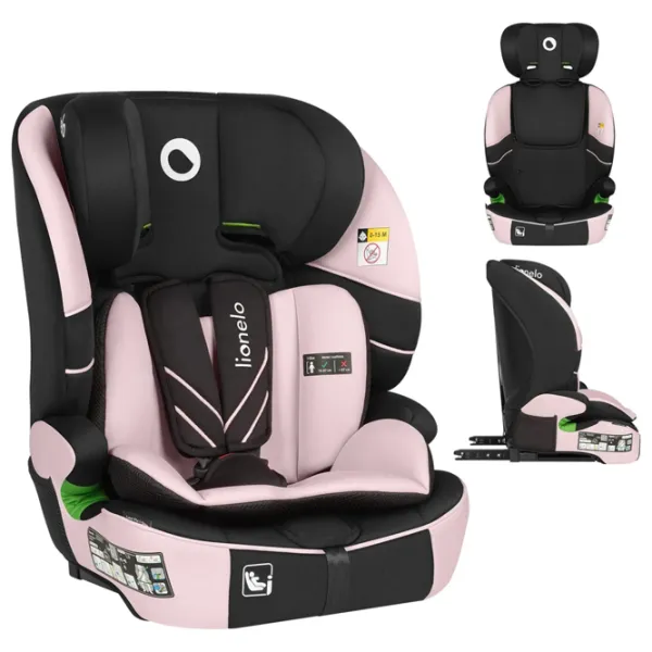 Scaun auto Lionelo Levi Fix  15 luni - 12 ani / 36 kg / Pink photo 3