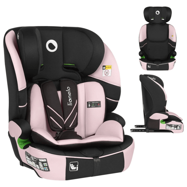 Scaun auto Lionelo Levi Fix  15 luni - 12 ani / 36 kg / Pink photo 3