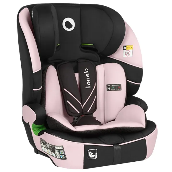 Scaun auto Lionelo Levi Fix  15 luni - 12 ani / 36 kg / Pink photo 4