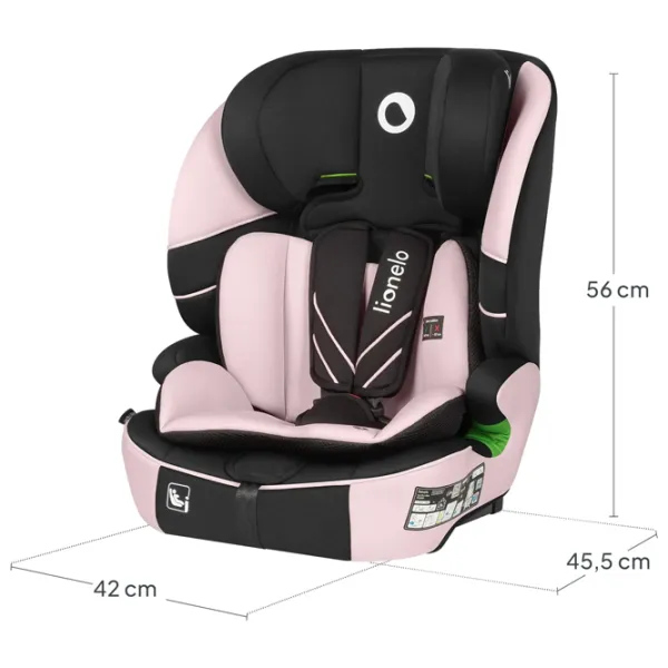 Scaun auto Lionelo Levi Fix  15 luni - 12 ani / 36 kg / Pink photo 12